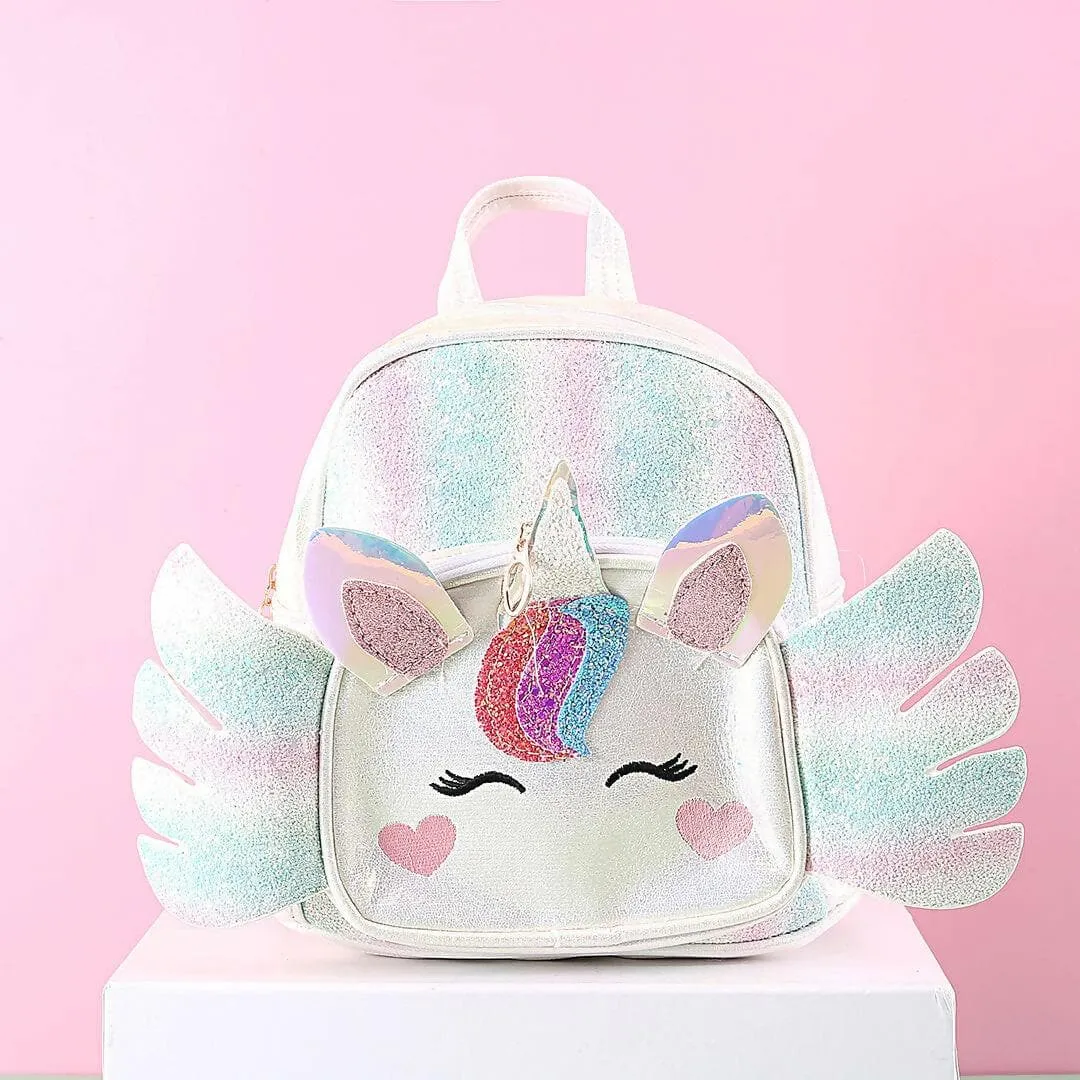 A Stylish Unicorn Backpack For Cute Girls (Multi-colour)