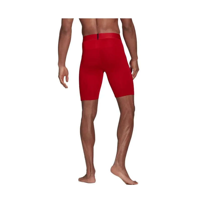 Adidas Mens Techfit Tight Shorts - Red