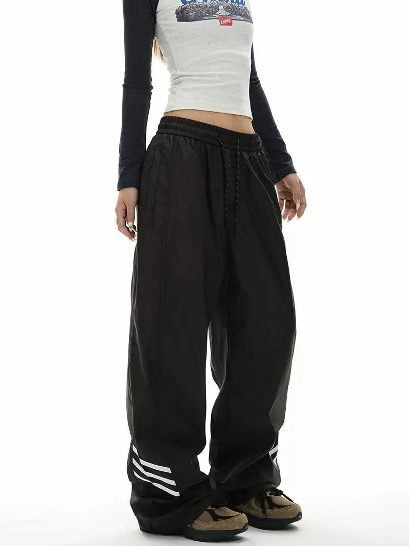 Adjustable Shiny Sporty Pants