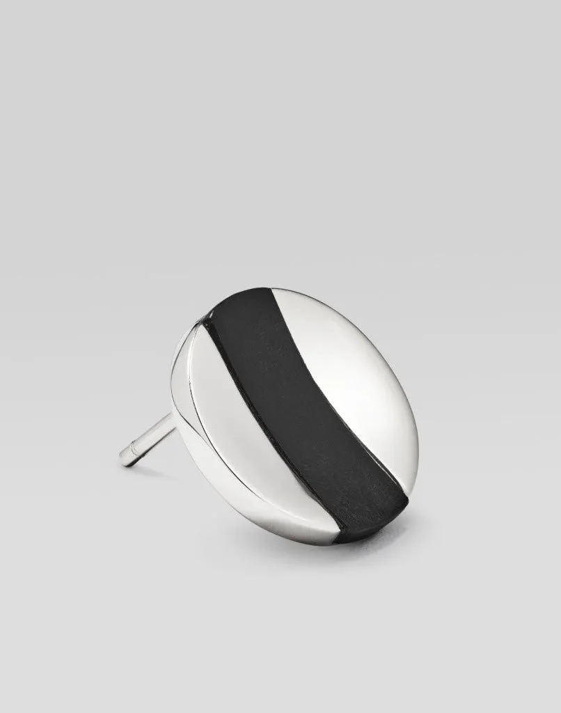 Albert Striped Silver Stud