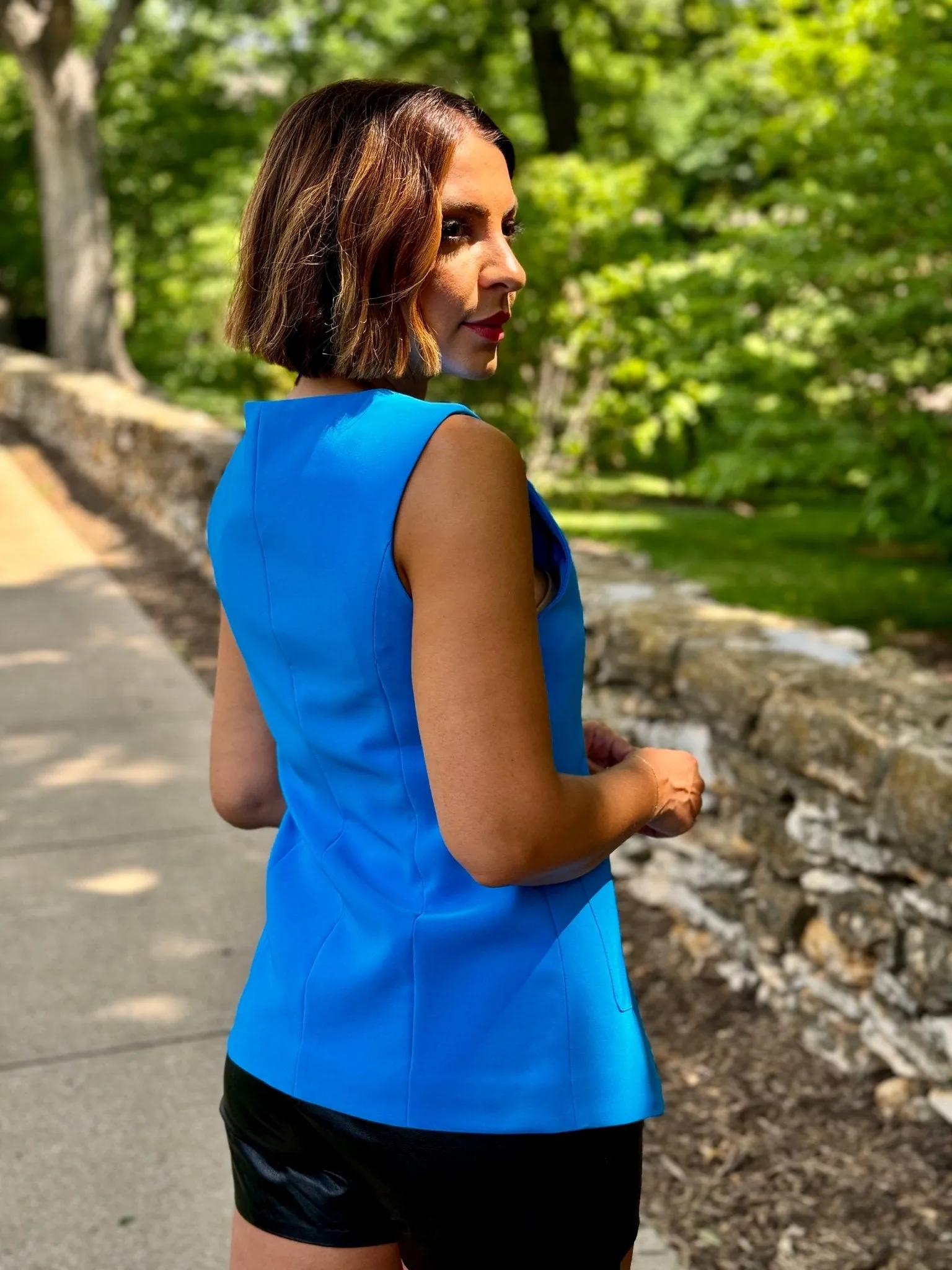 Alexa Vest (Turquoise Blue)