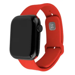 Apple Watch (38 / 40 / SE / 41mm) Fixed Sporty Silikone Rem Sæt - Rød