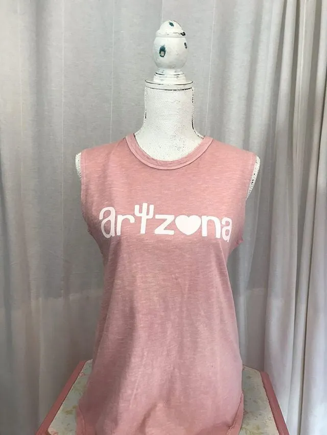 AZ Pink Sleeveless Tee