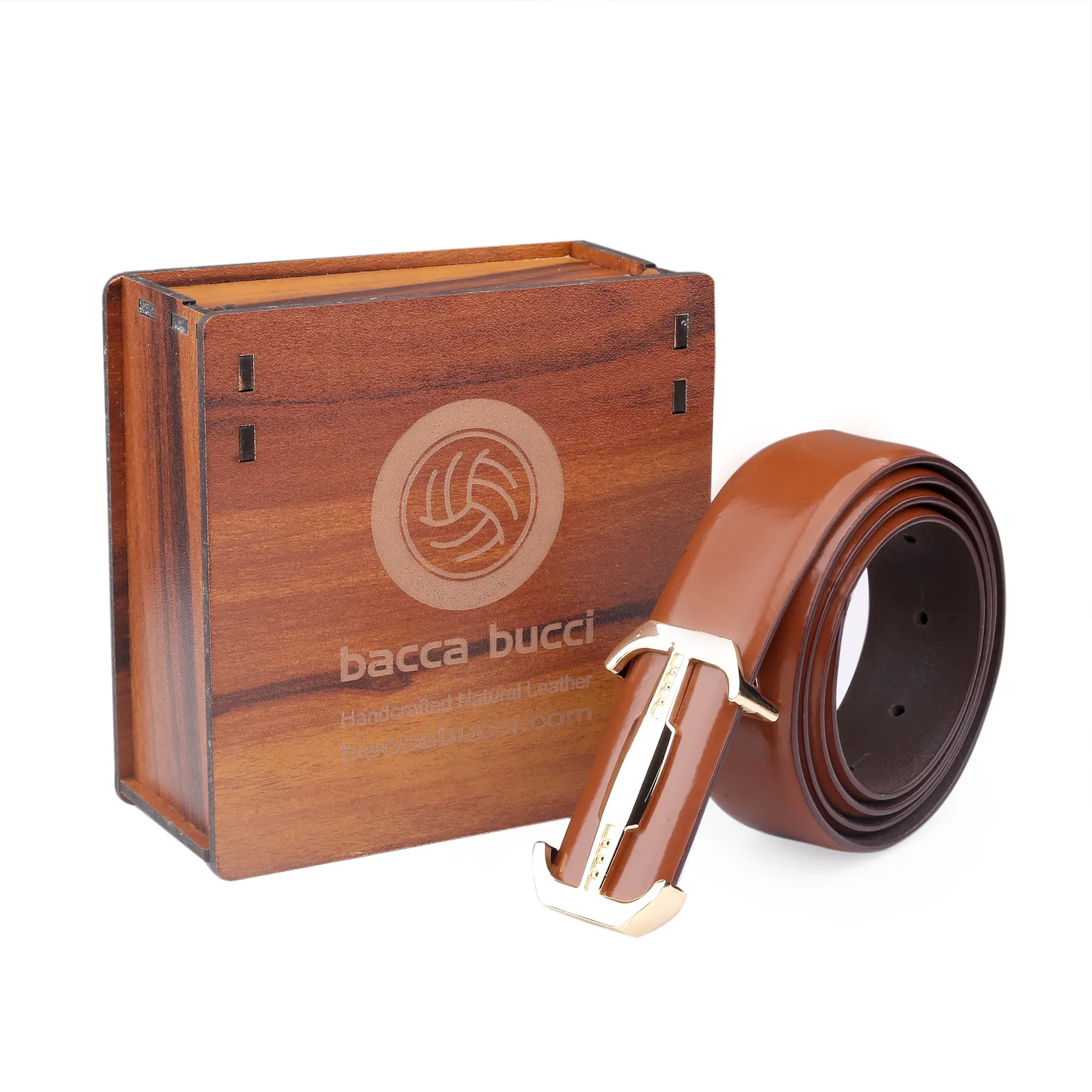 Bacca Bucci Genuine Leather Formal Dress Belts with a Stylish Finish and Nickel-Free Buckle