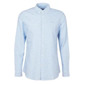 Barbour Gingham Oxford Tailored Shirt Sky Blue