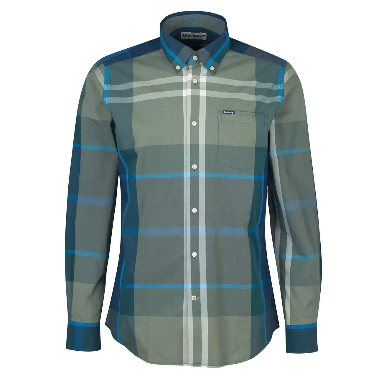 Barbour Harris Tailored Shirt Kielder Blue Tartan