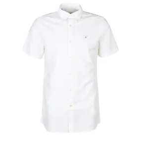 Barbour Oxford Tailored Short Sleeved Shirt Classic White