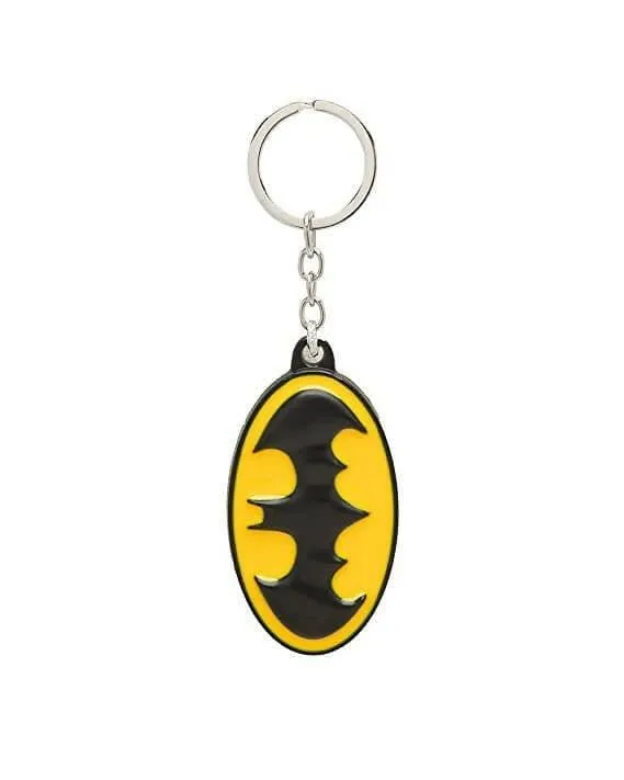 Batman Metal Logo Keyring: Stylish Hero Tribute