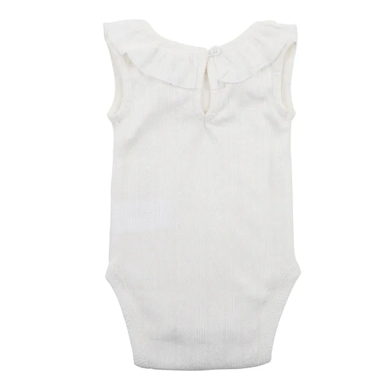 Bebe - Cloud Pointelle Sleeveless Bodysuit