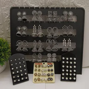 Bhavi Jewels Stylish Set Of 50 Pcs Earrings Combos