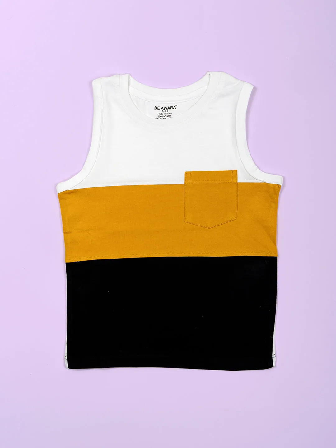 Boys Colorblock Sleeveless Tank Top