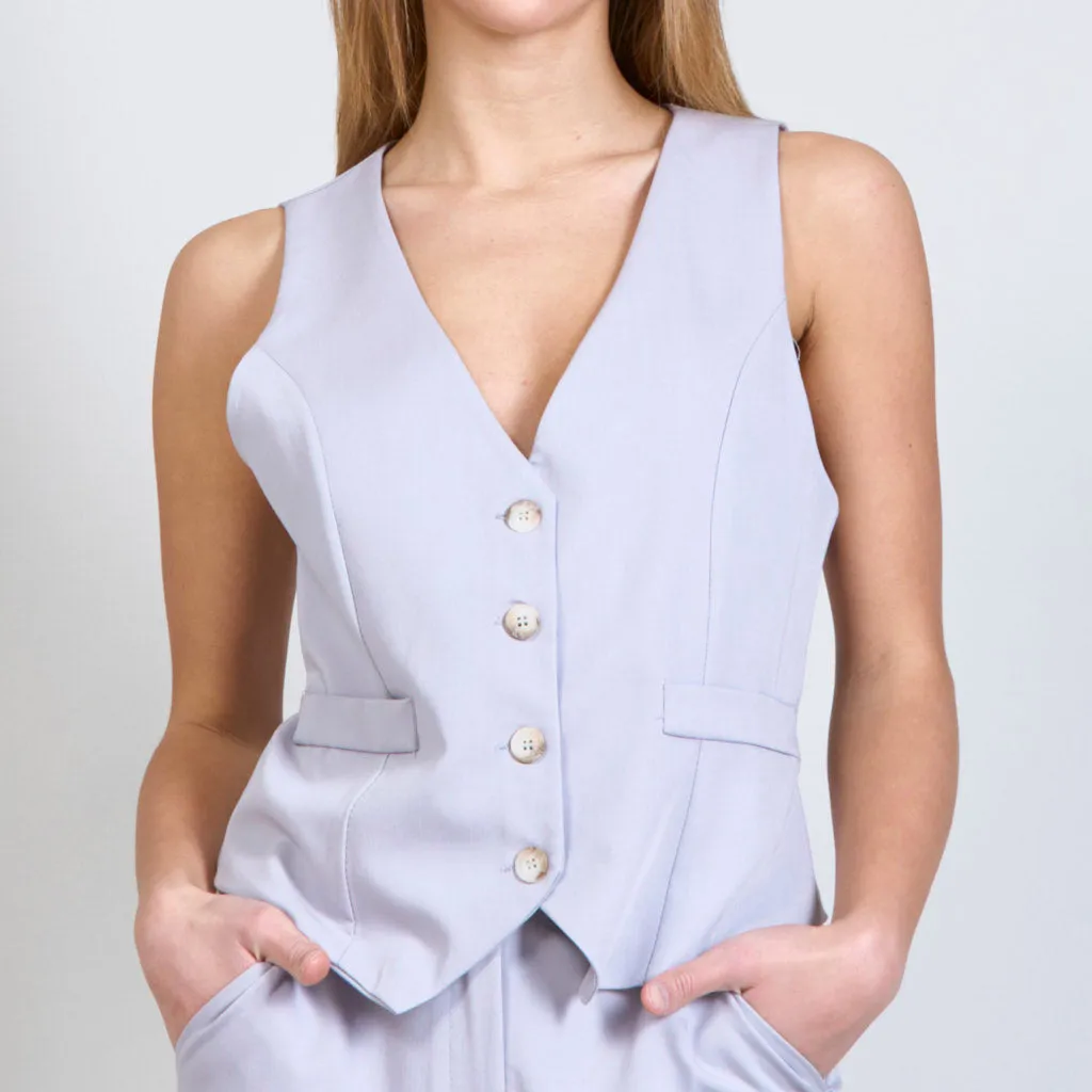 Breasted sleeveless vest wholesale