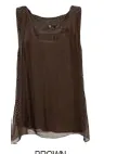 Brown Sleeveless