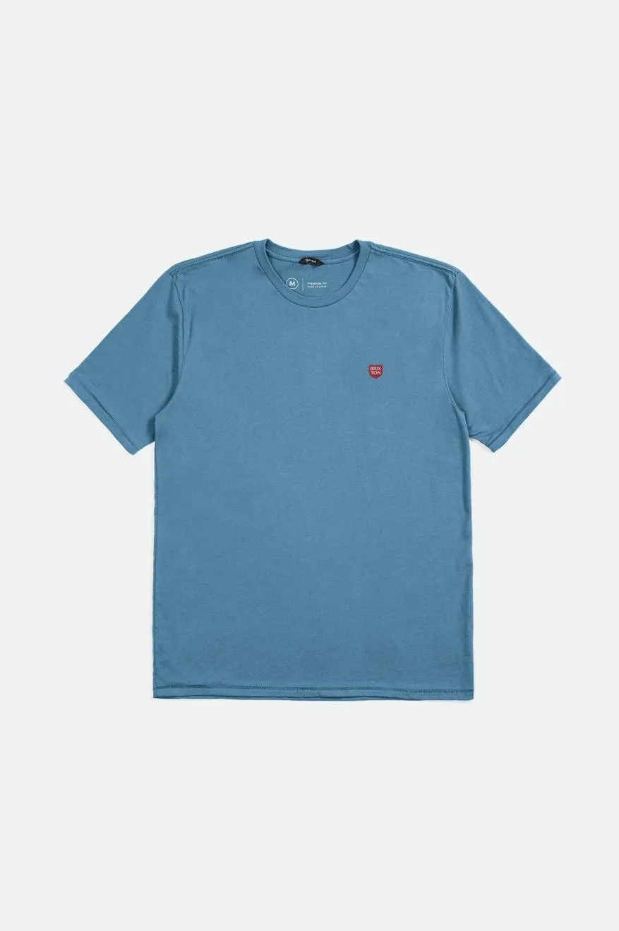 Brxtn Sheild S/S Tailored Tee - Blue Heaven