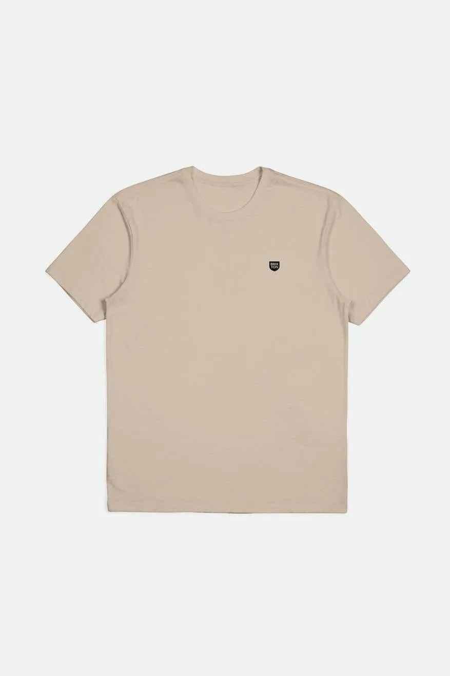 Brxtn Sheild S/S Tailored Tee - Smoke Grey