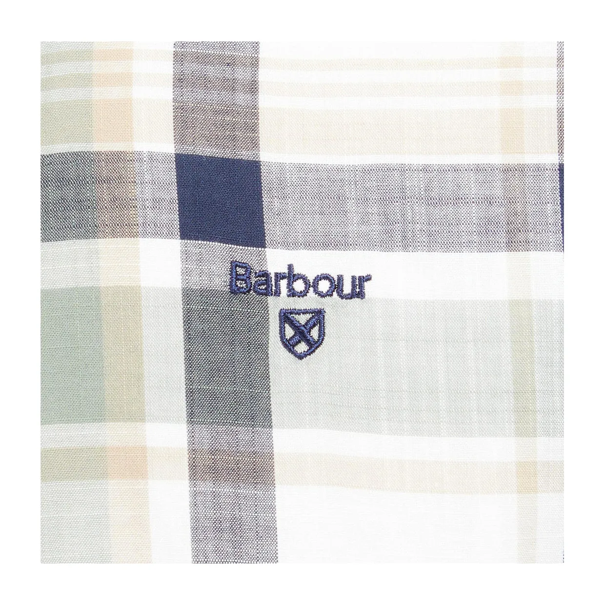 Camicia Barbour Kidd Tailored Verde Multicolor