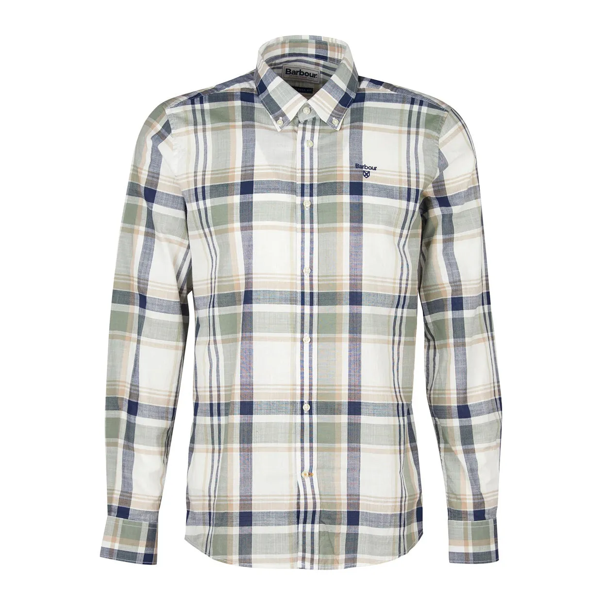 Camicia Barbour Kidd Tailored Verde Multicolor