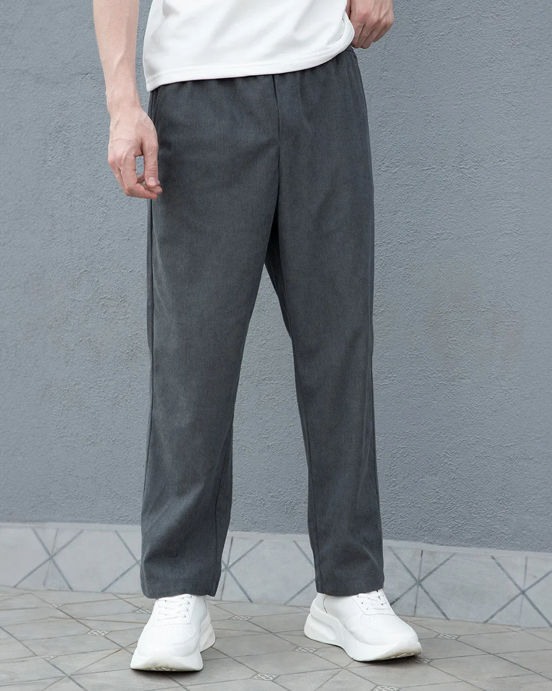 Castor Gray Corduroy Pant