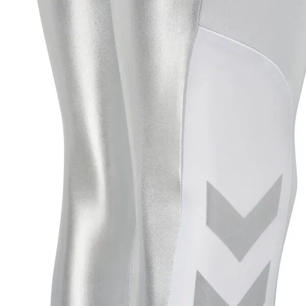 Charlotte Women Polyester Silver Tight