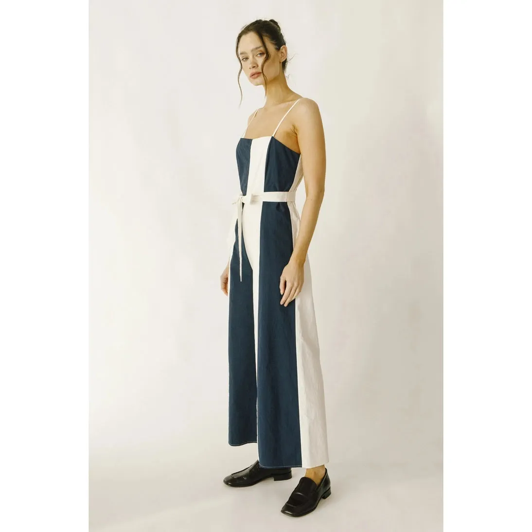 Color Block Striped Jumpsuit