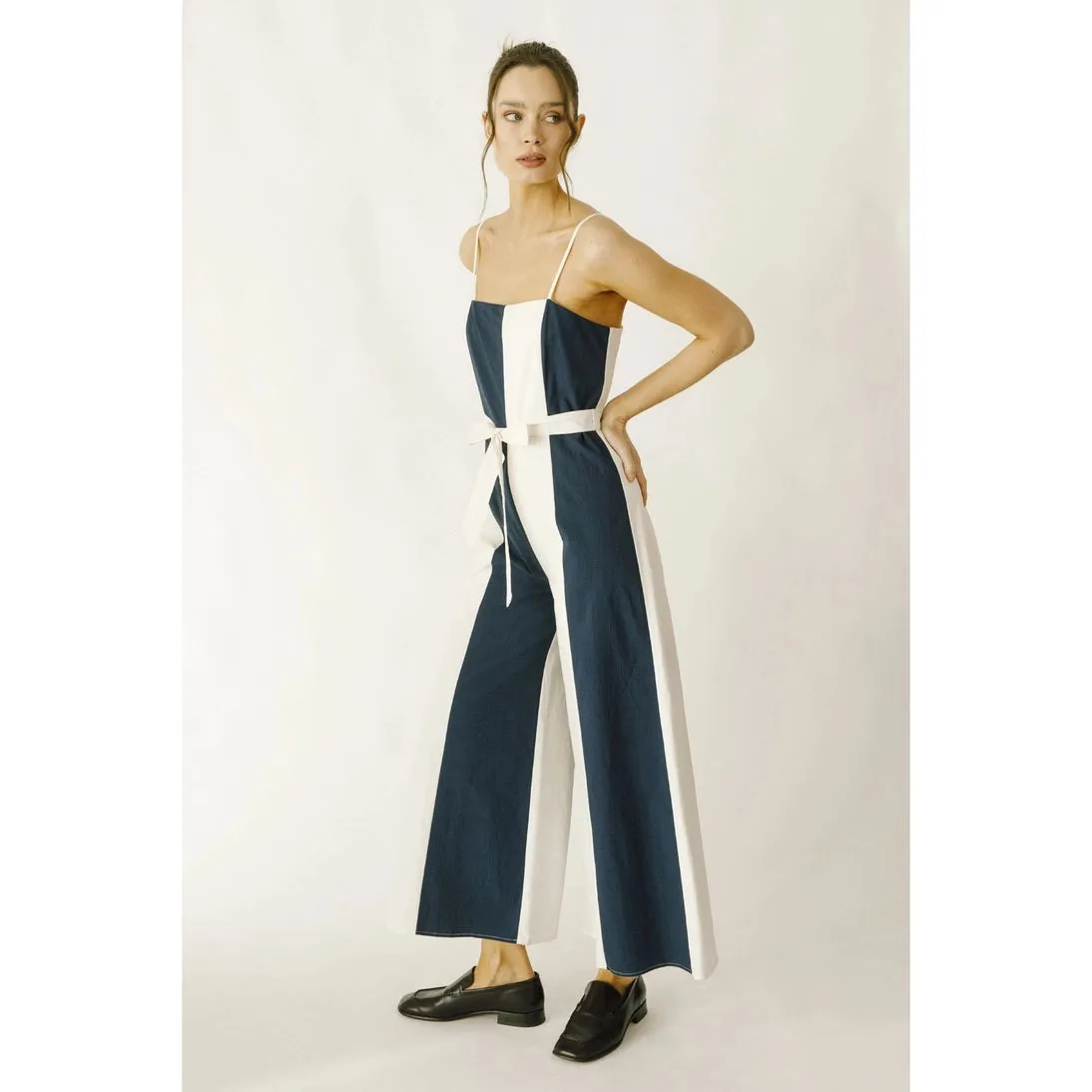 Color Block Striped Jumpsuit