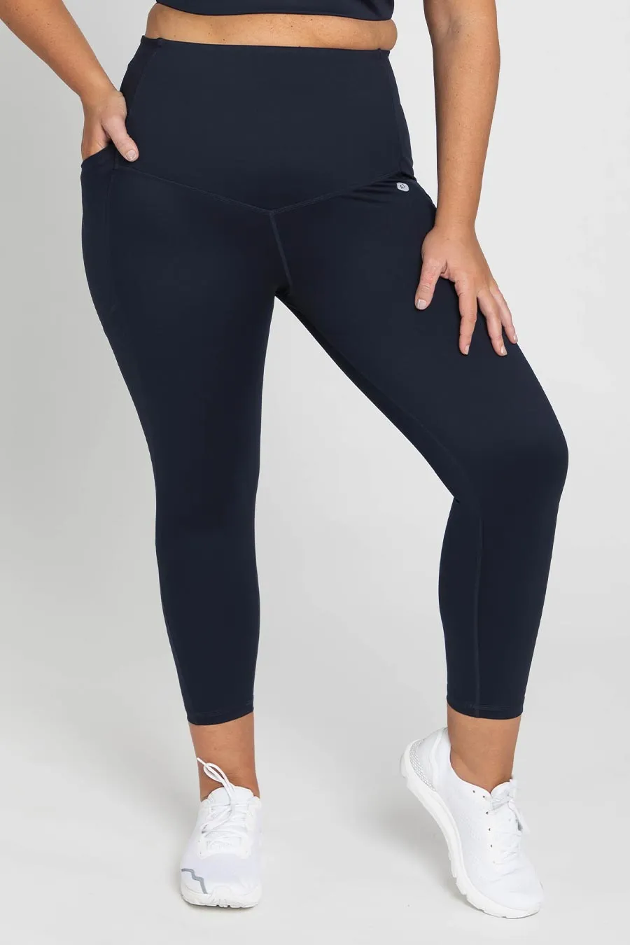 Core Pocket High Waisted 7/8 Length Tight - Navy