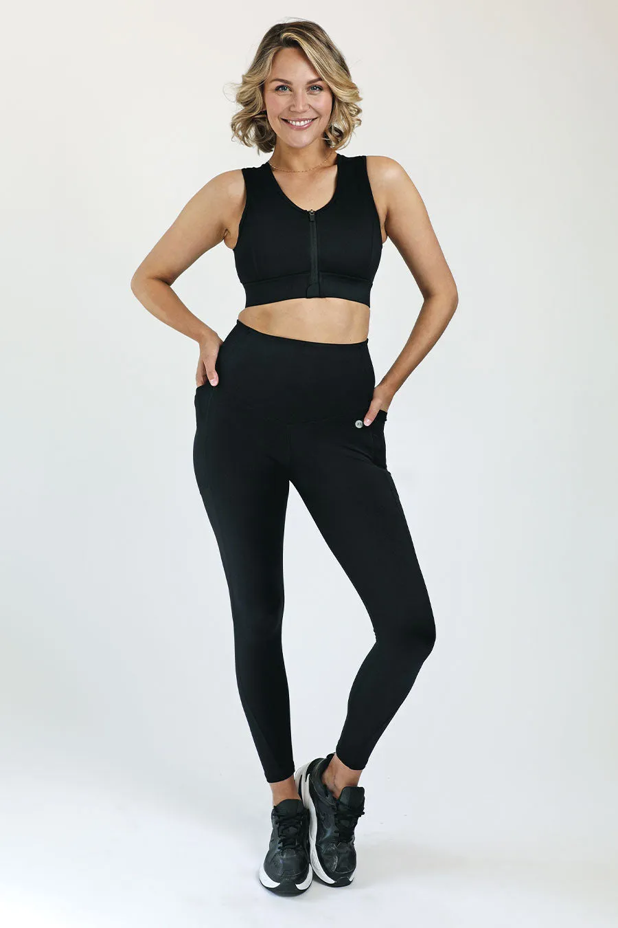 Core Pocket High Waisted Full Length Tight - Black