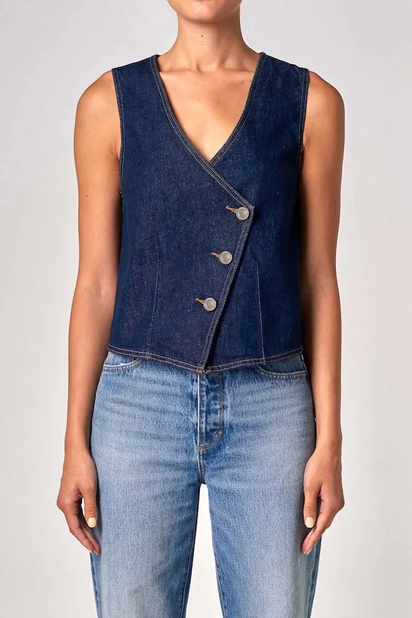 Denim Vest Rinse Denim