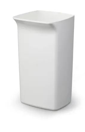 Durable DURABIN 40L Square | Strong Stylish Waste Recycling Bin | White