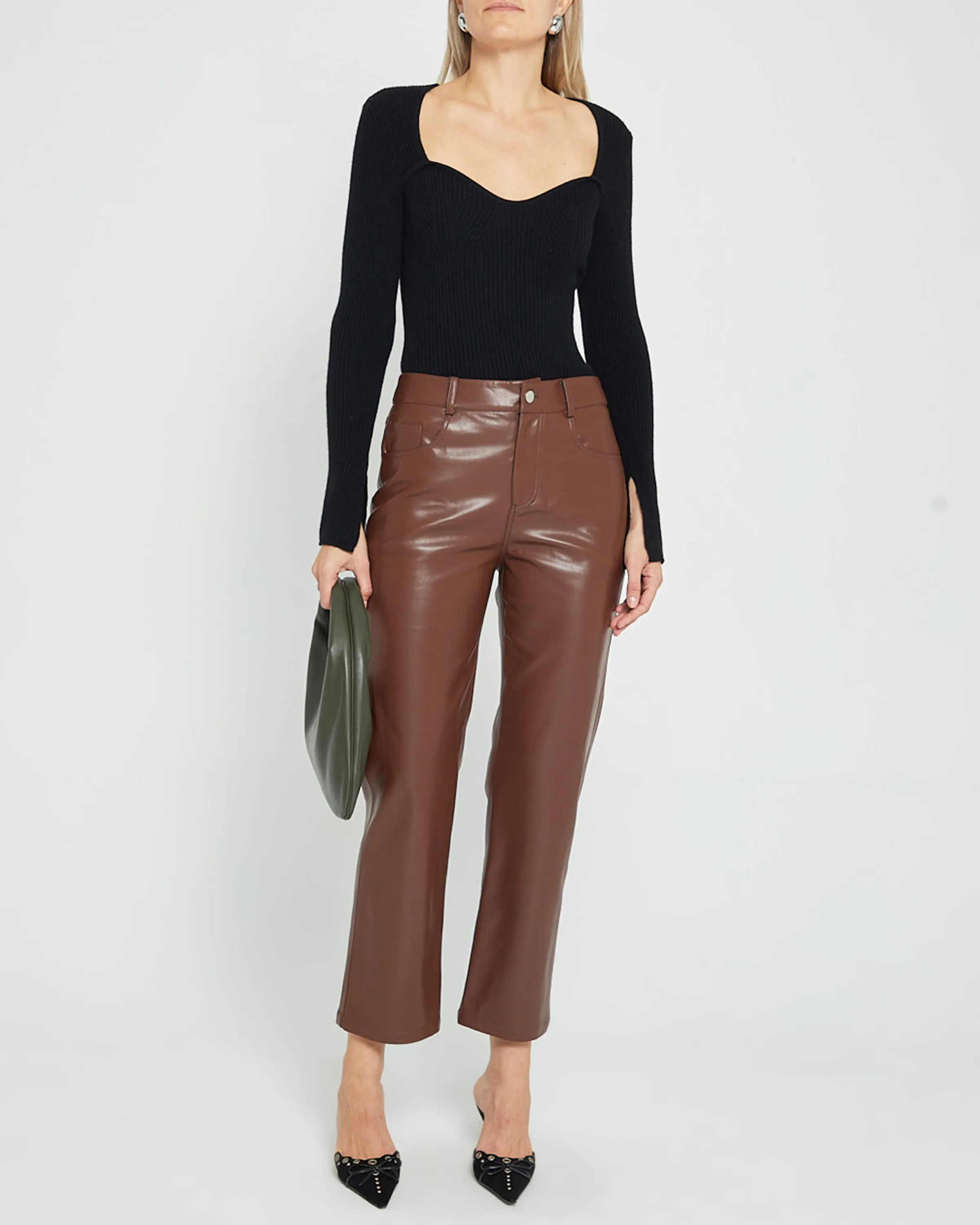 Emily Vegan Leather Pant