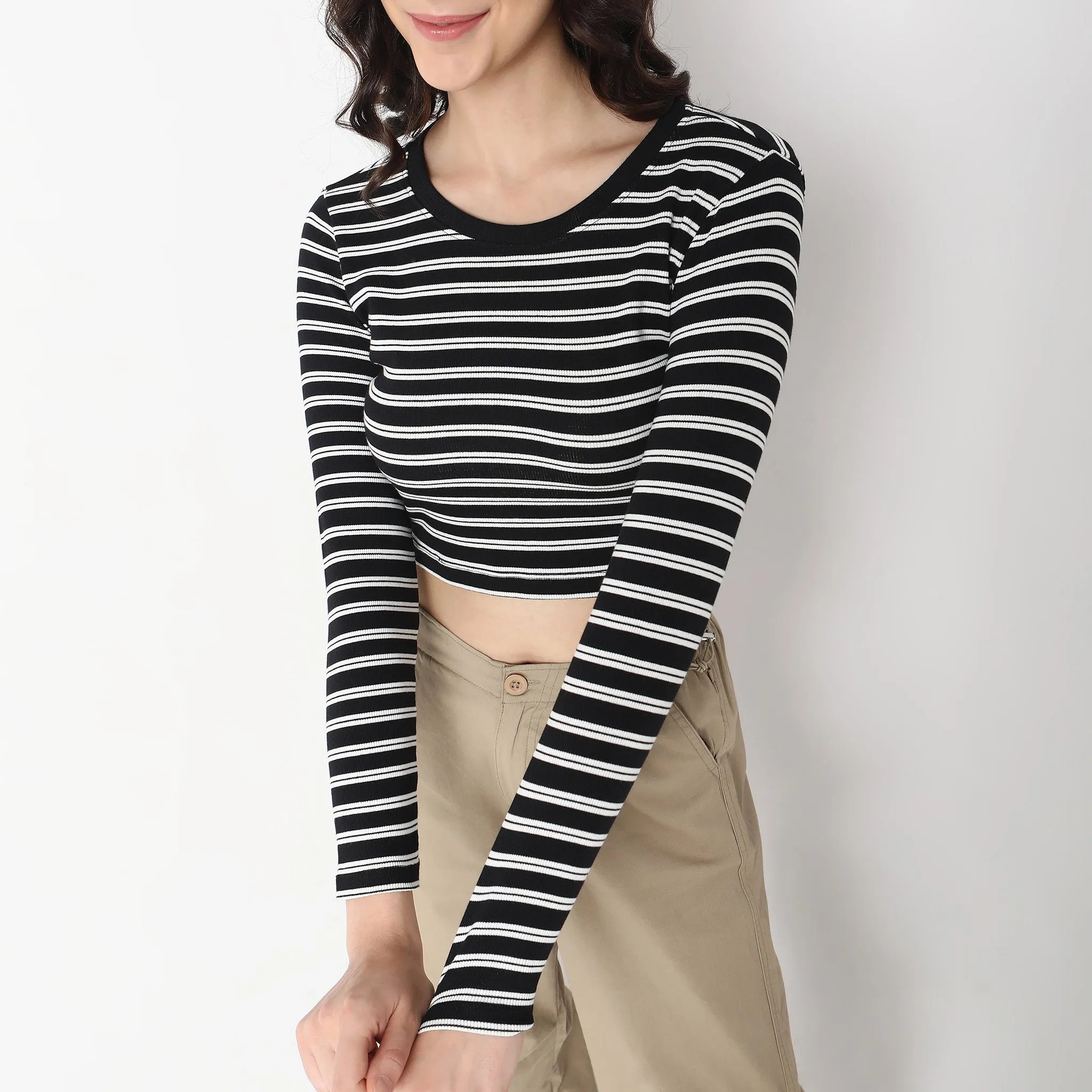 Fitted Striped T-Shirt