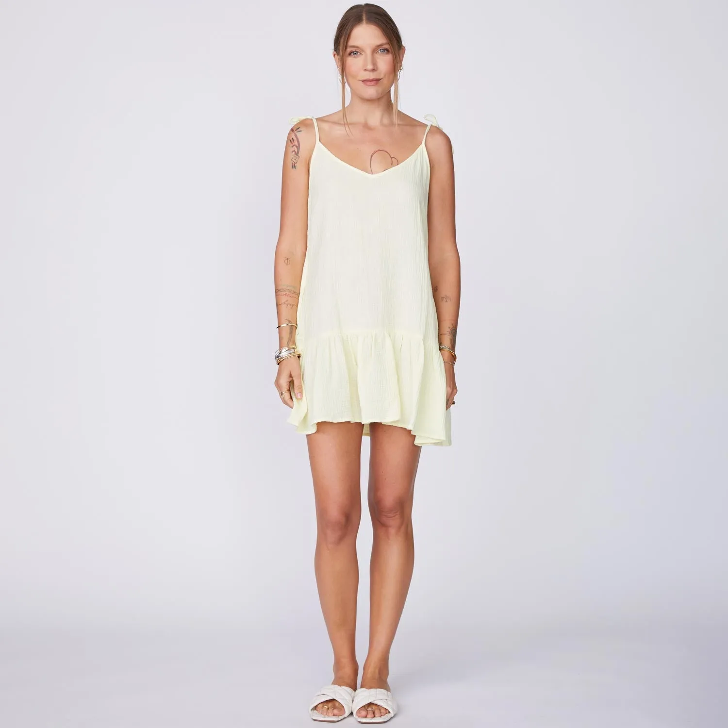 Gauze Sleeveless Easy Dress