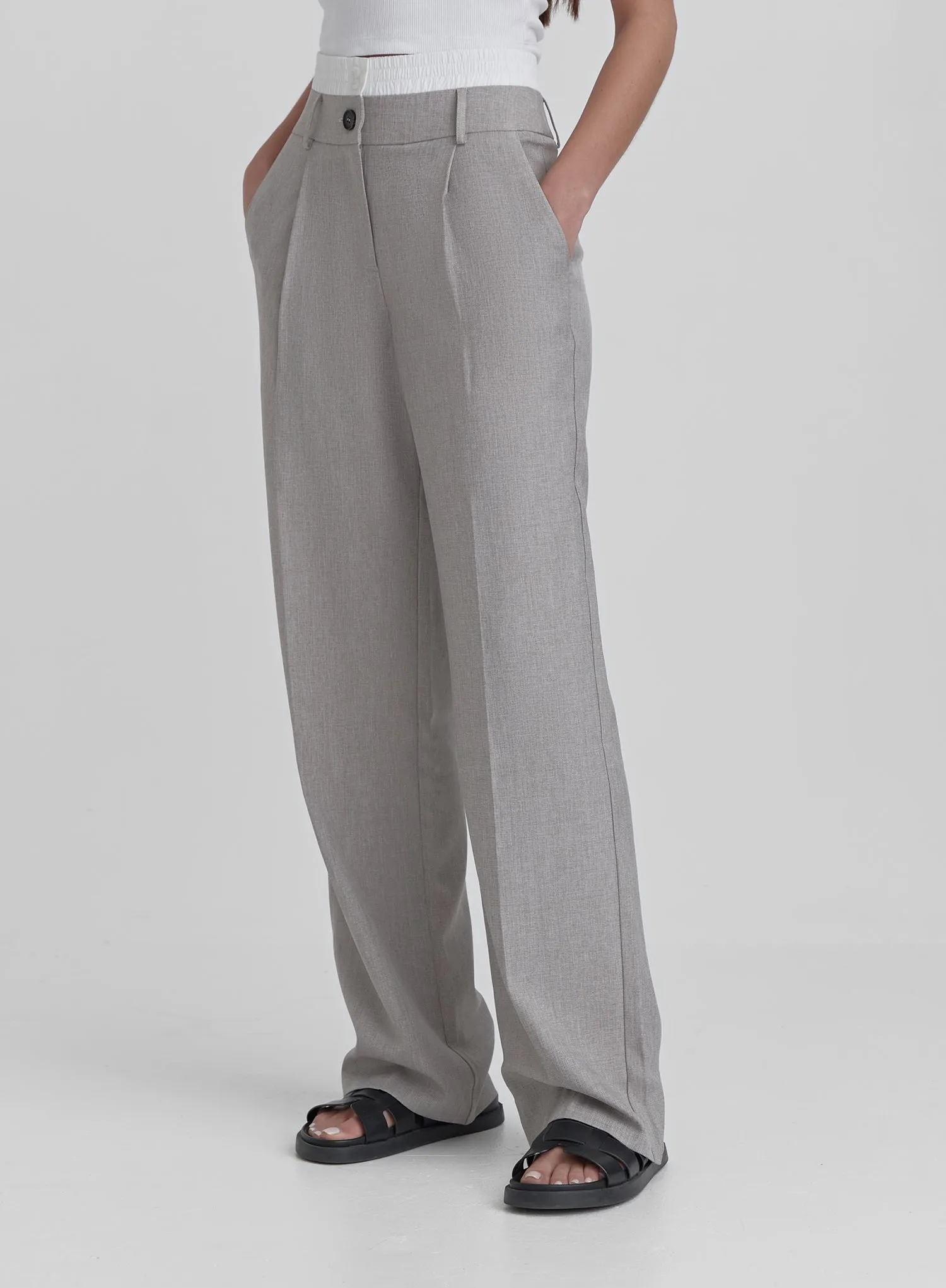 Grey PVE Tailored Trouser- Taylor