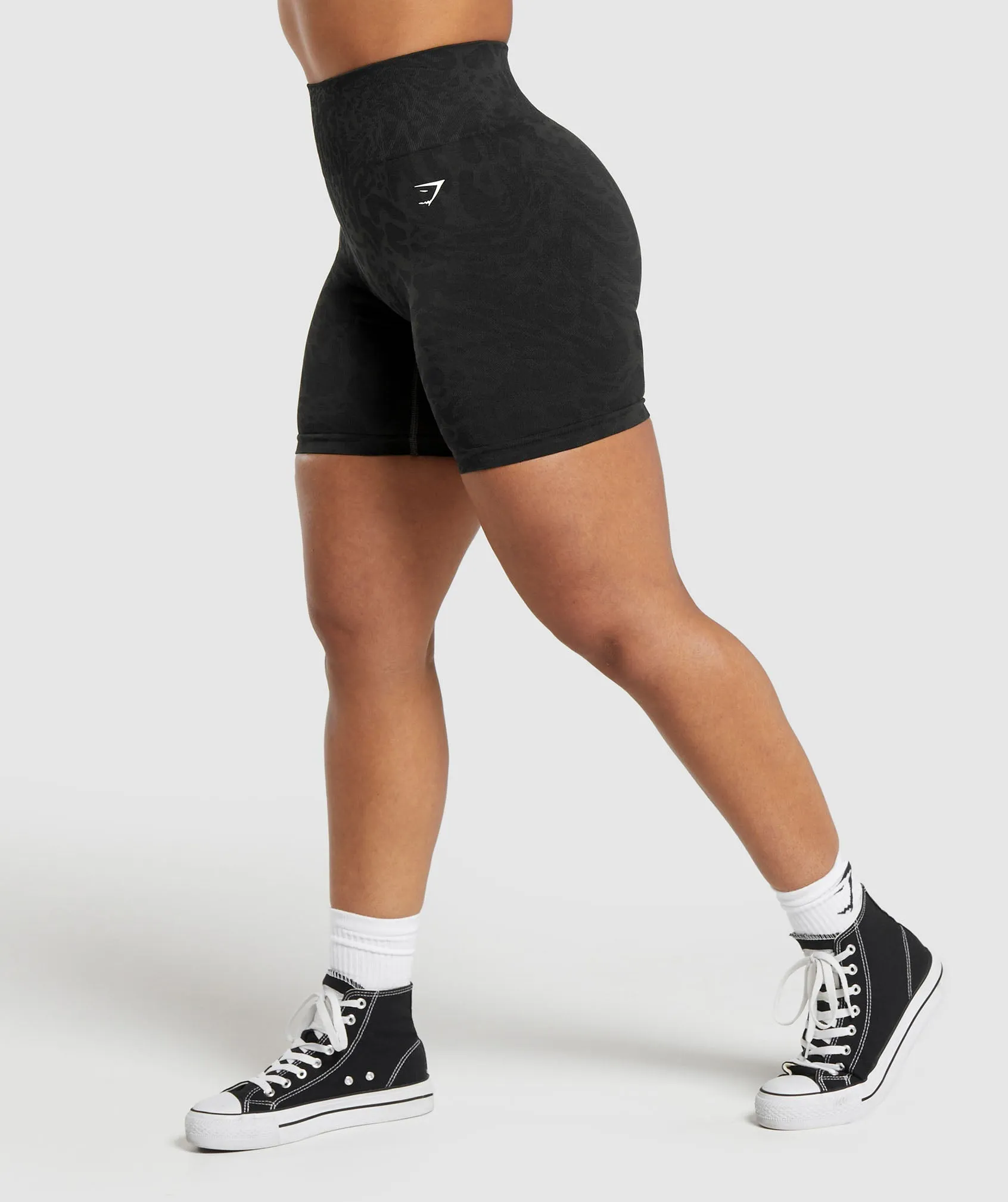 Gymshark Adapt Safari Tight Shorts - Black/Asphalt Grey