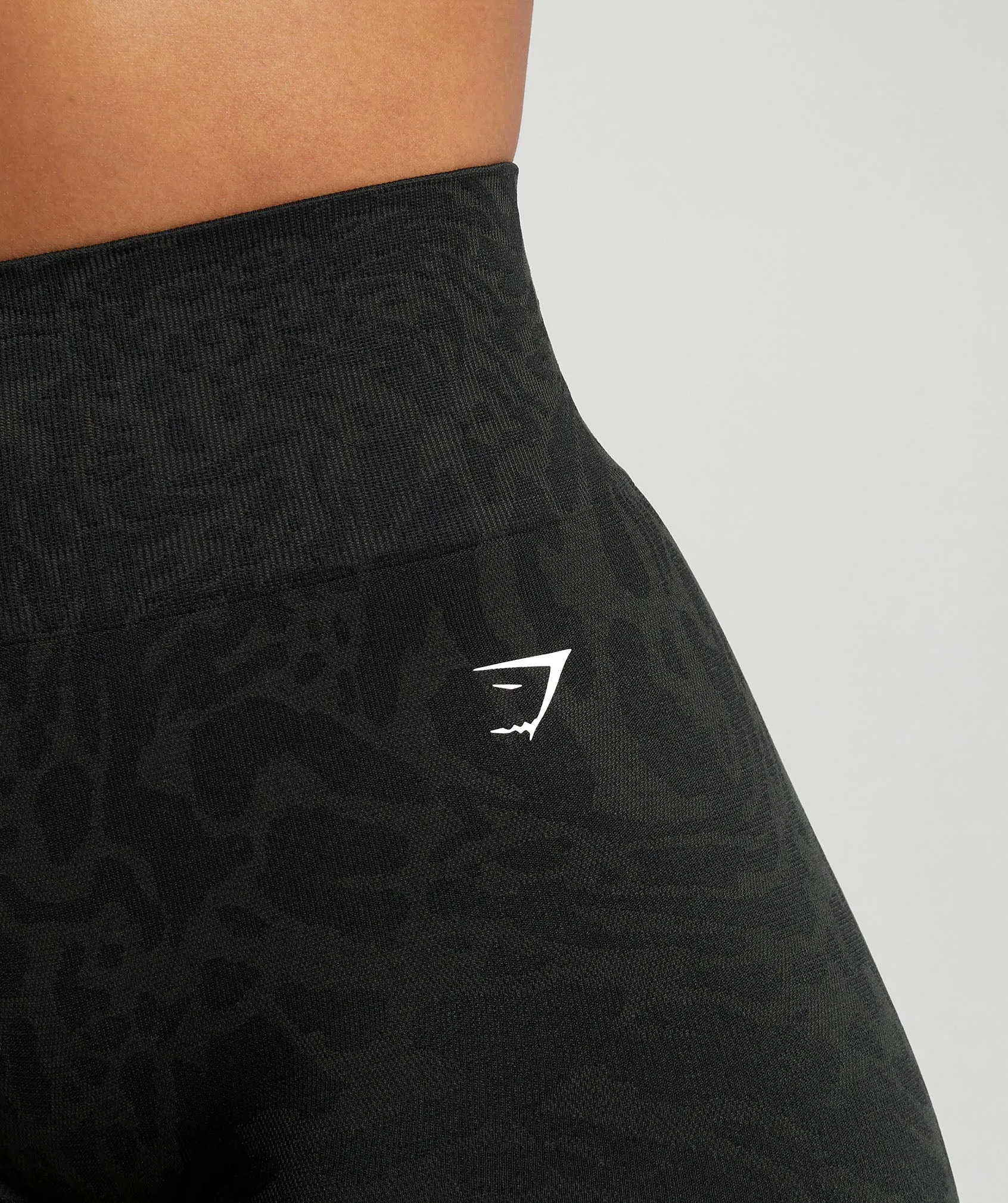 Gymshark Adapt Safari Tight Shorts - Black/Asphalt Grey