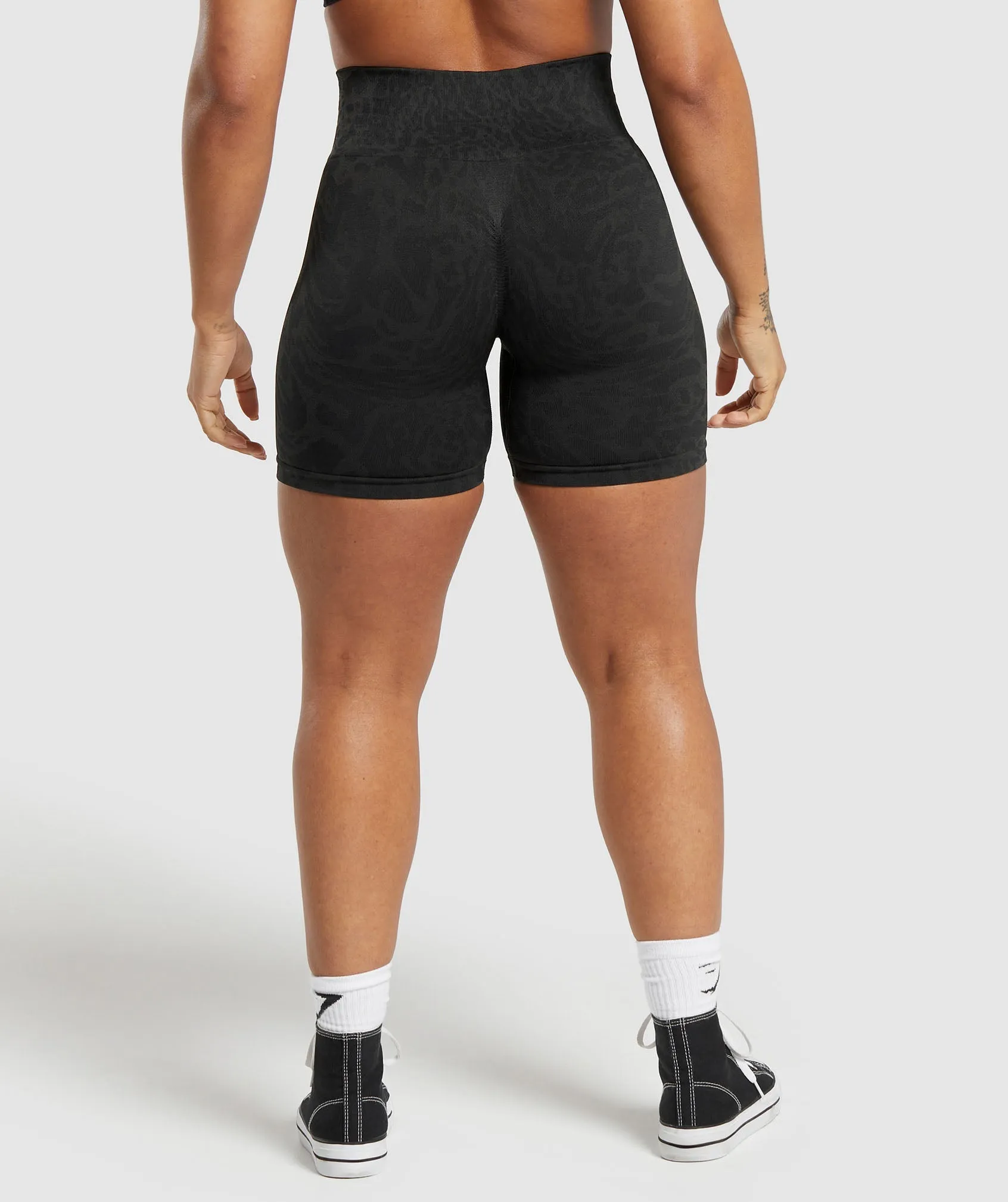 Gymshark Adapt Safari Tight Shorts - Black/Asphalt Grey