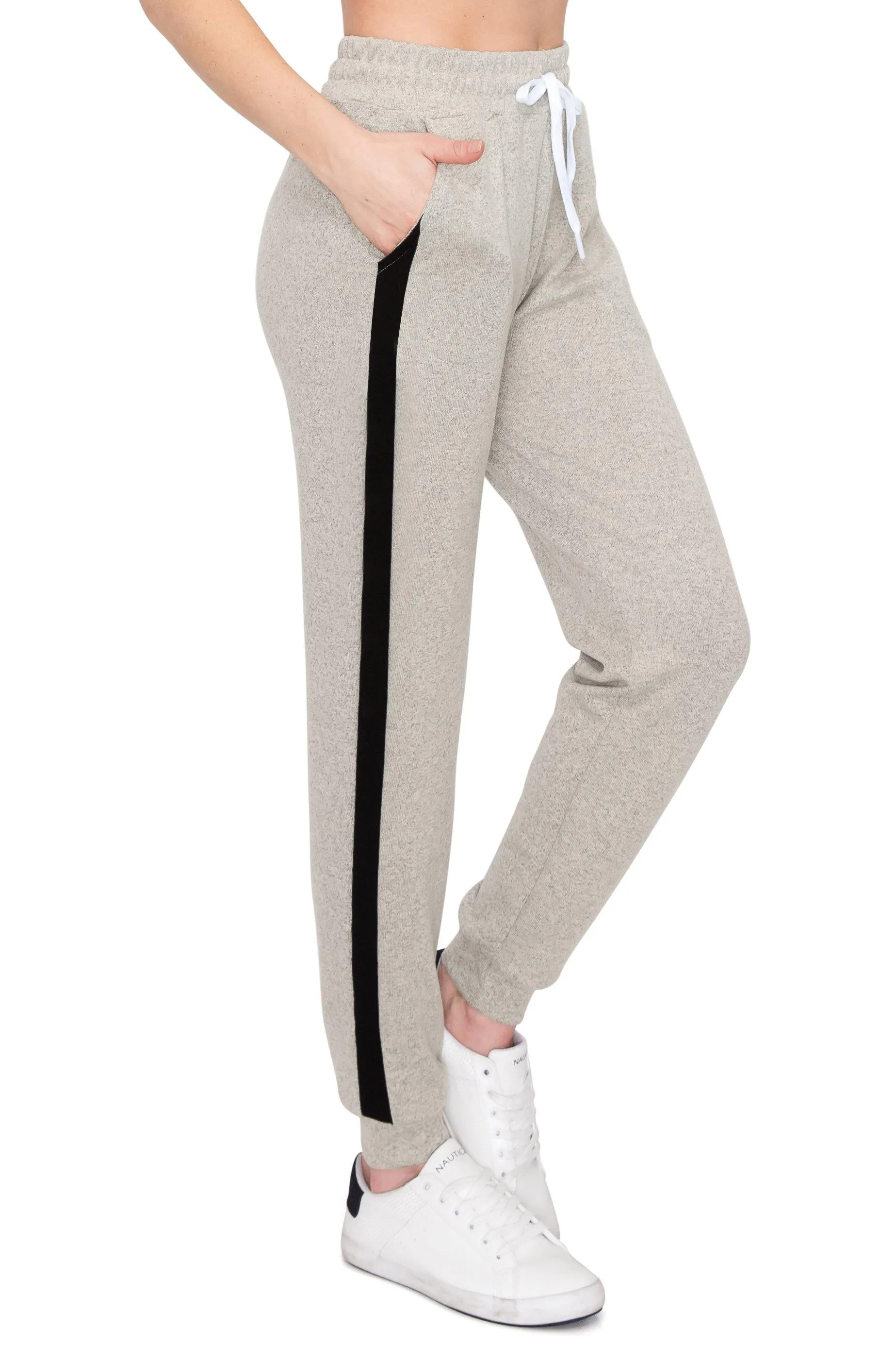 Hacci Jogger Sweatpants Striped