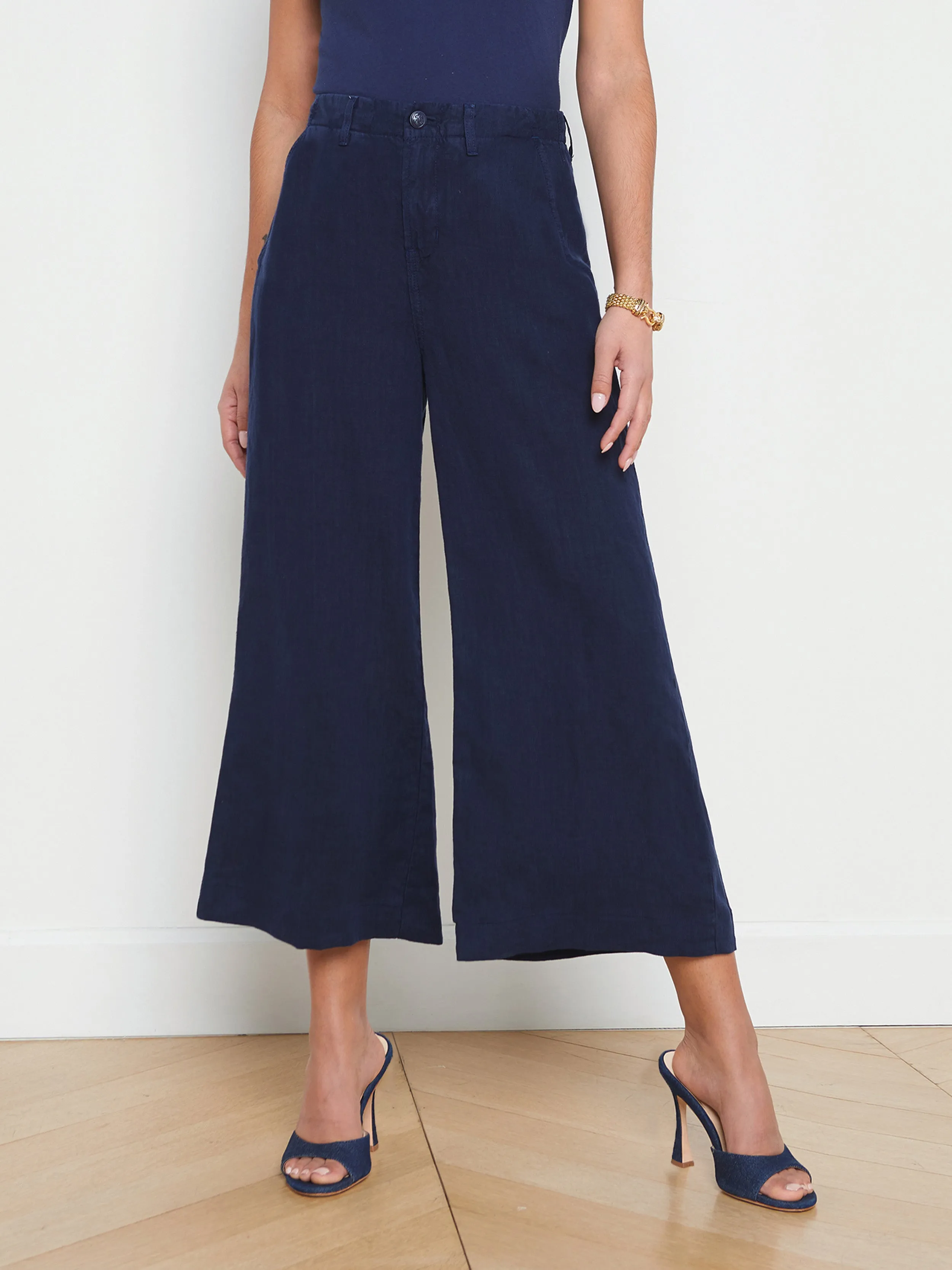 Henderson Linen Cropped Pant