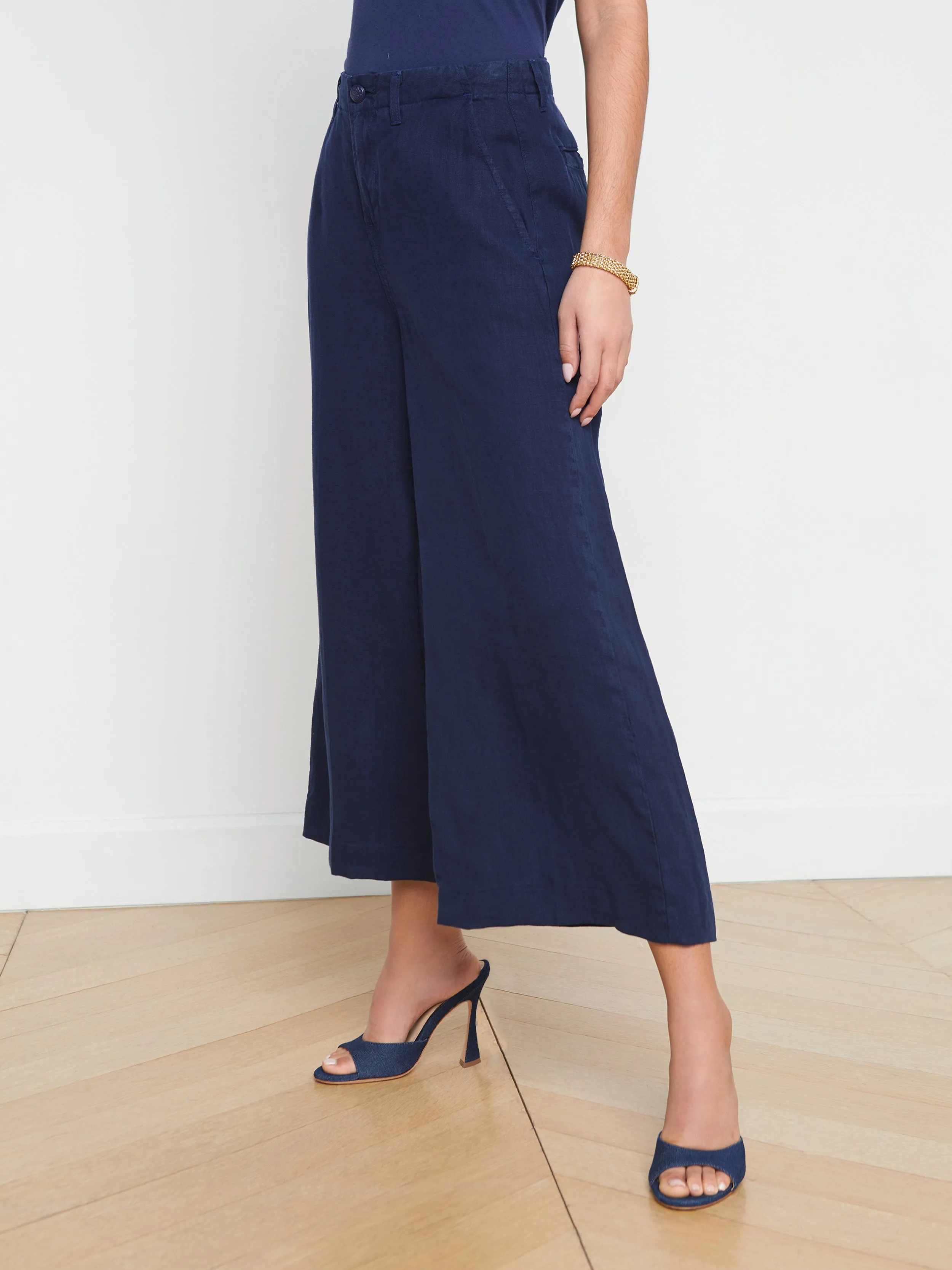 Henderson Linen Cropped Pant