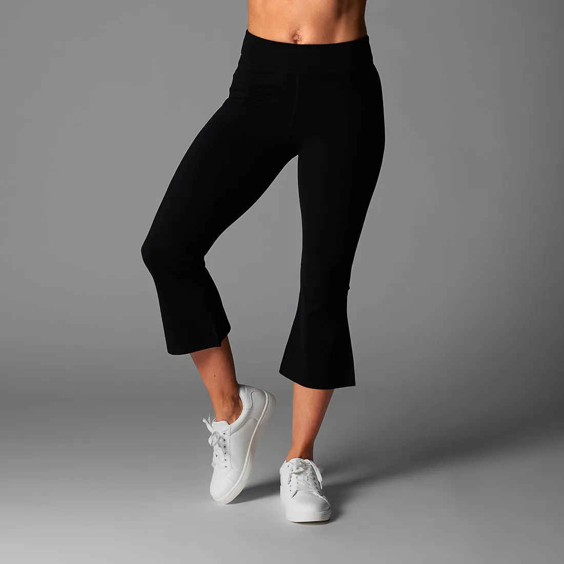 High Waisted Crop Flare Tight