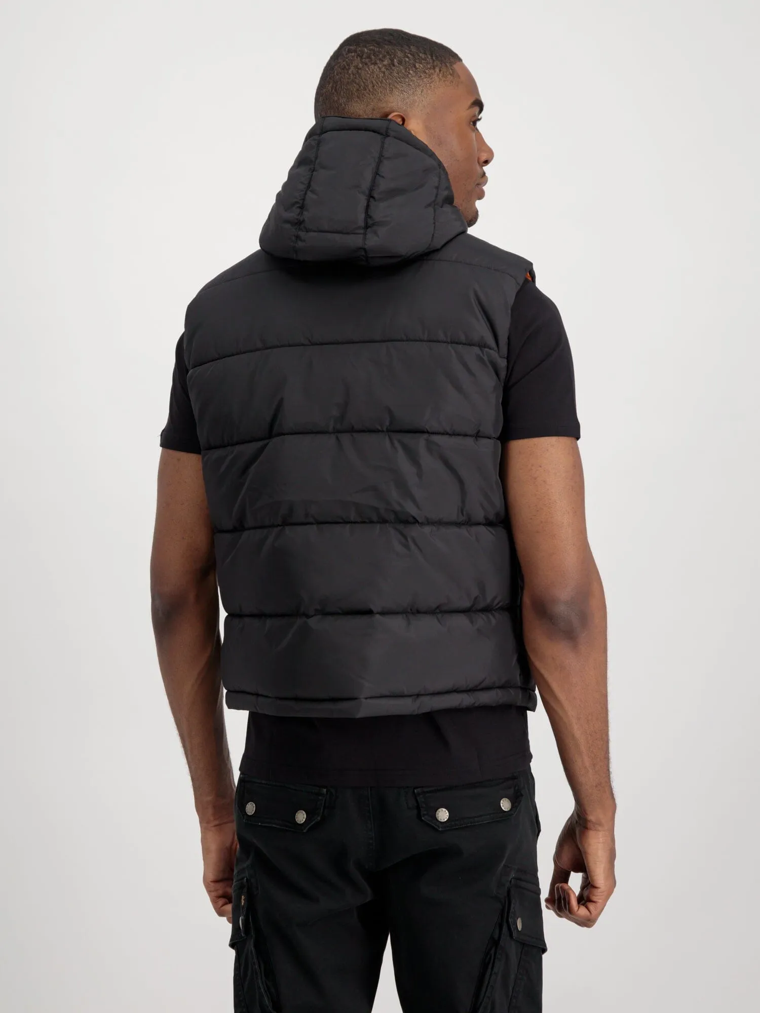 HOODED PUFFER VEST