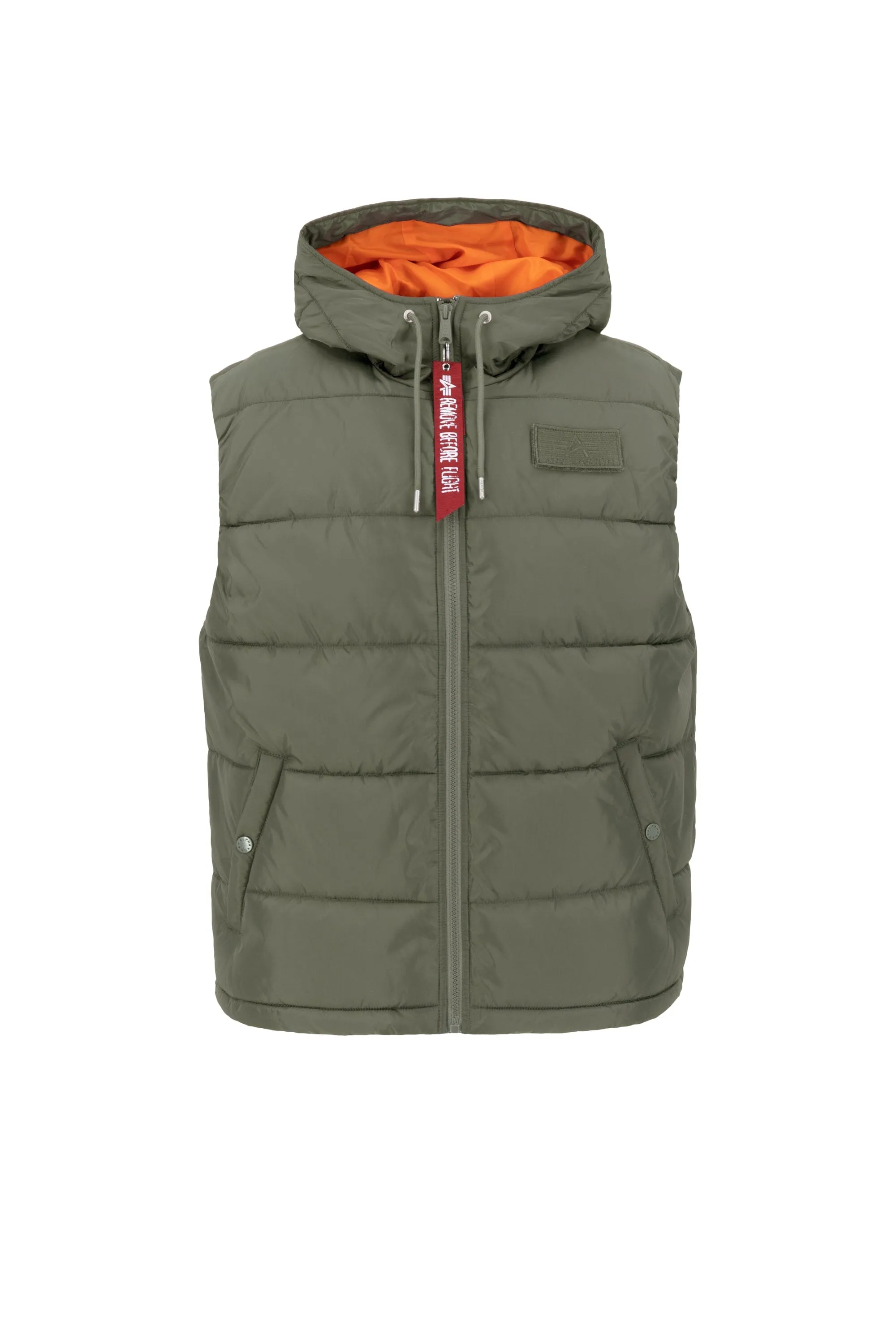 HOODED PUFFER VEST