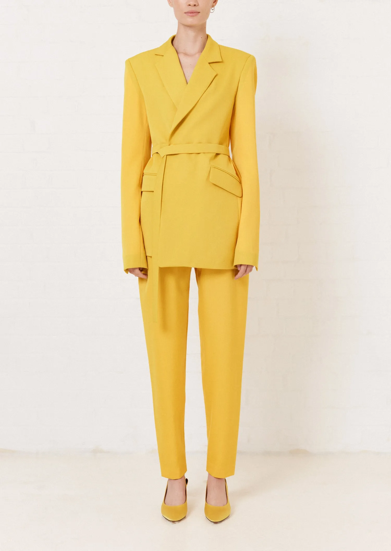 House of Holland Yellow Tailored Trouser