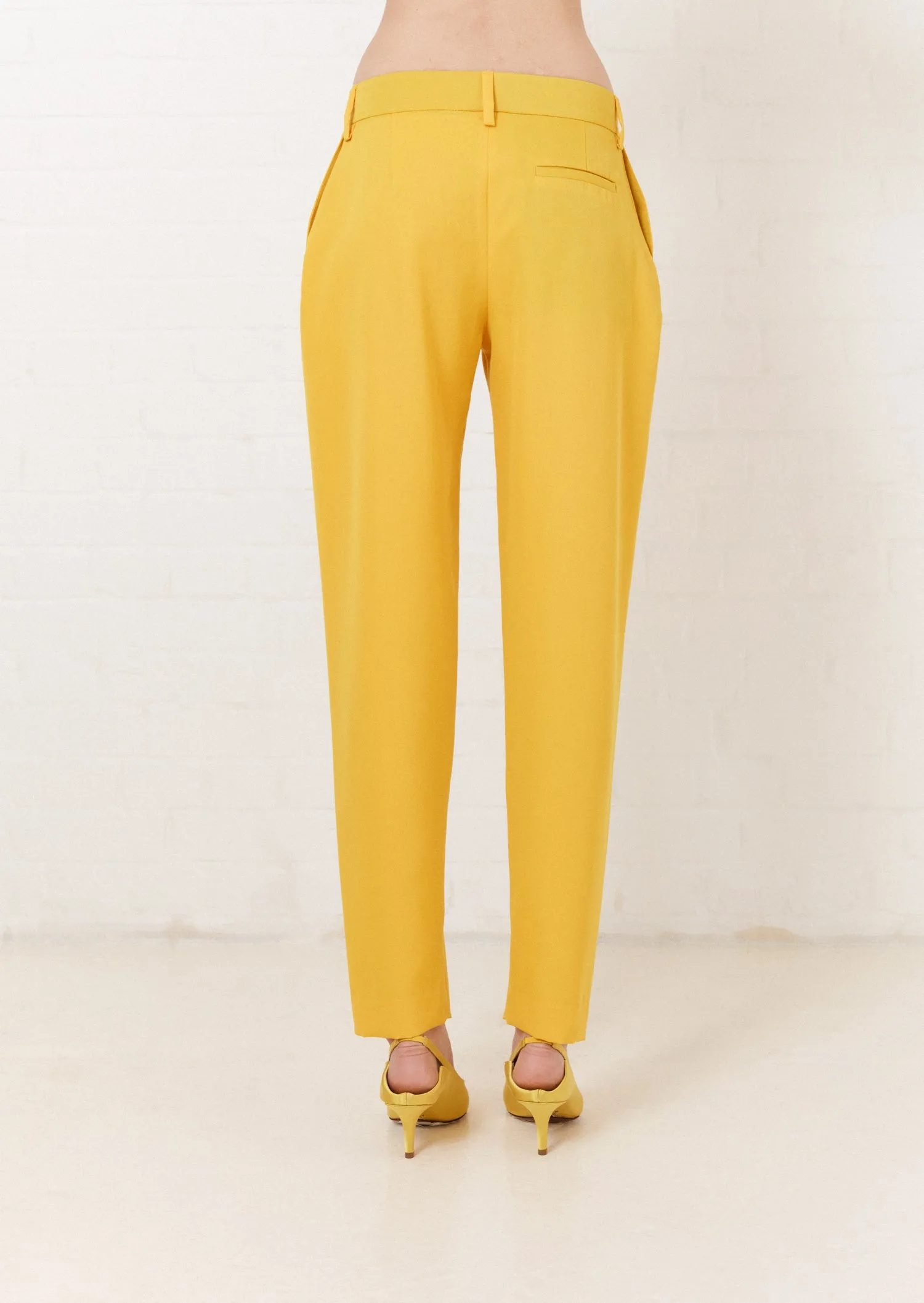 House of Holland Yellow Tailored Trouser