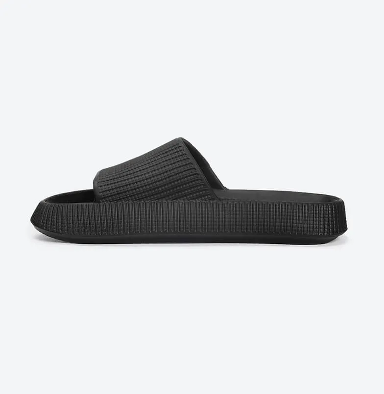 hummel TEXTURE SOFT Men's Classic Ultra Soft Sliders/Slippers with Cushion FootBed for Adult  Comfortable & Light Weight  Stylish & Waterproof & Everyday Flip Flops & Chappals for Gents/Boys