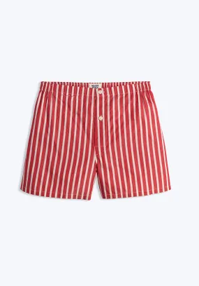 Jasper Tailored Boxer in Red Breton Stripe