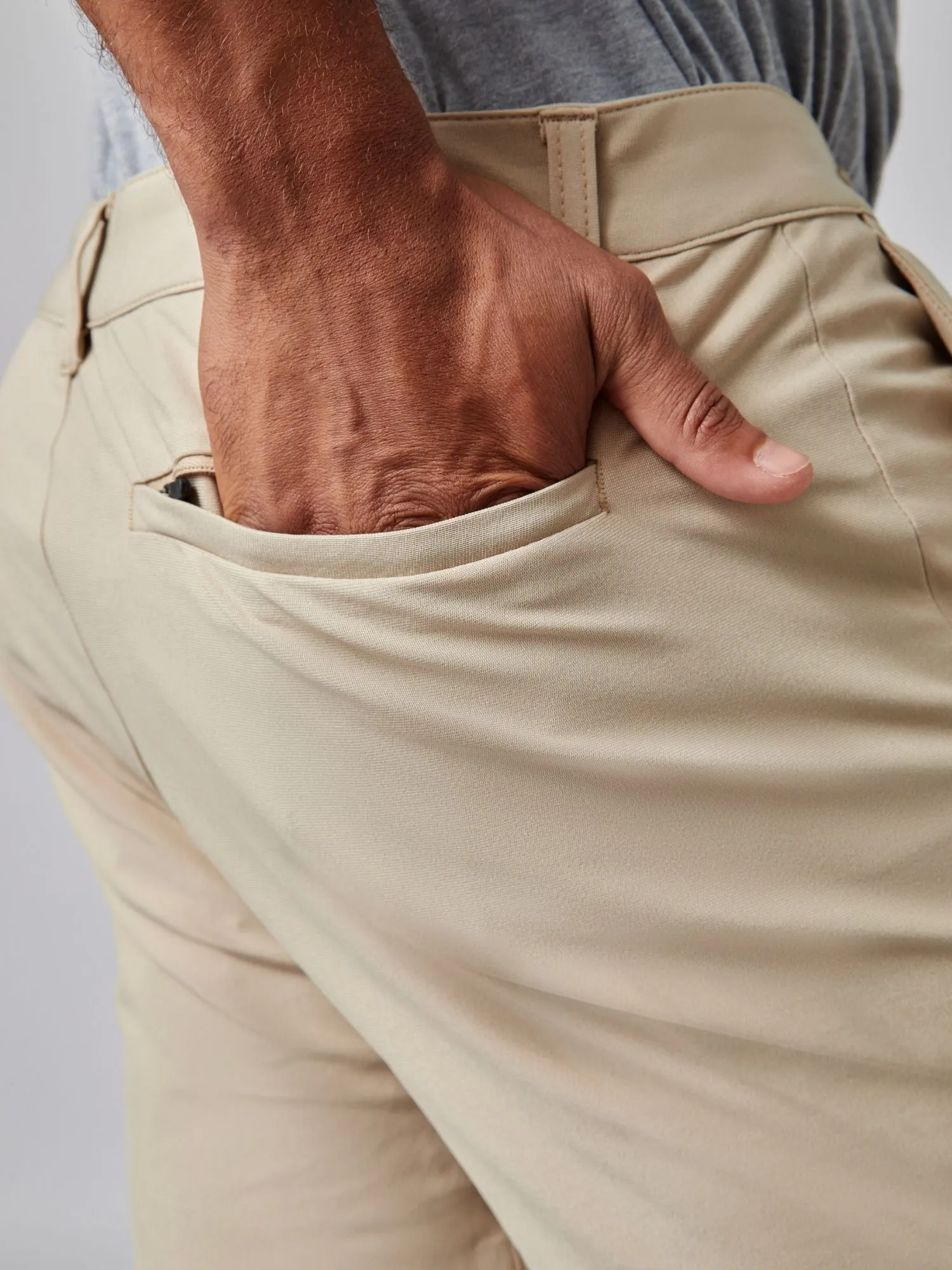 Khaki Stretch Tech Pant