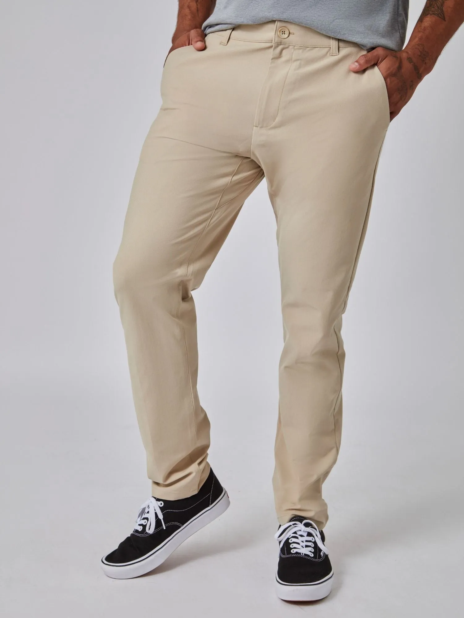 Khaki Stretch Tech Pant