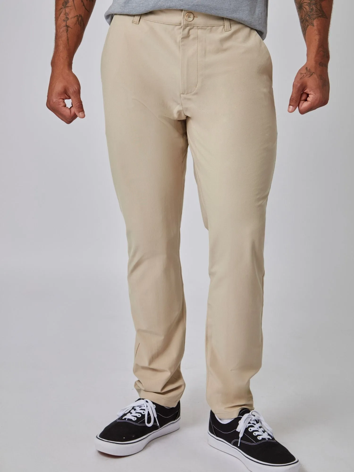 Khaki Stretch Tech Pant