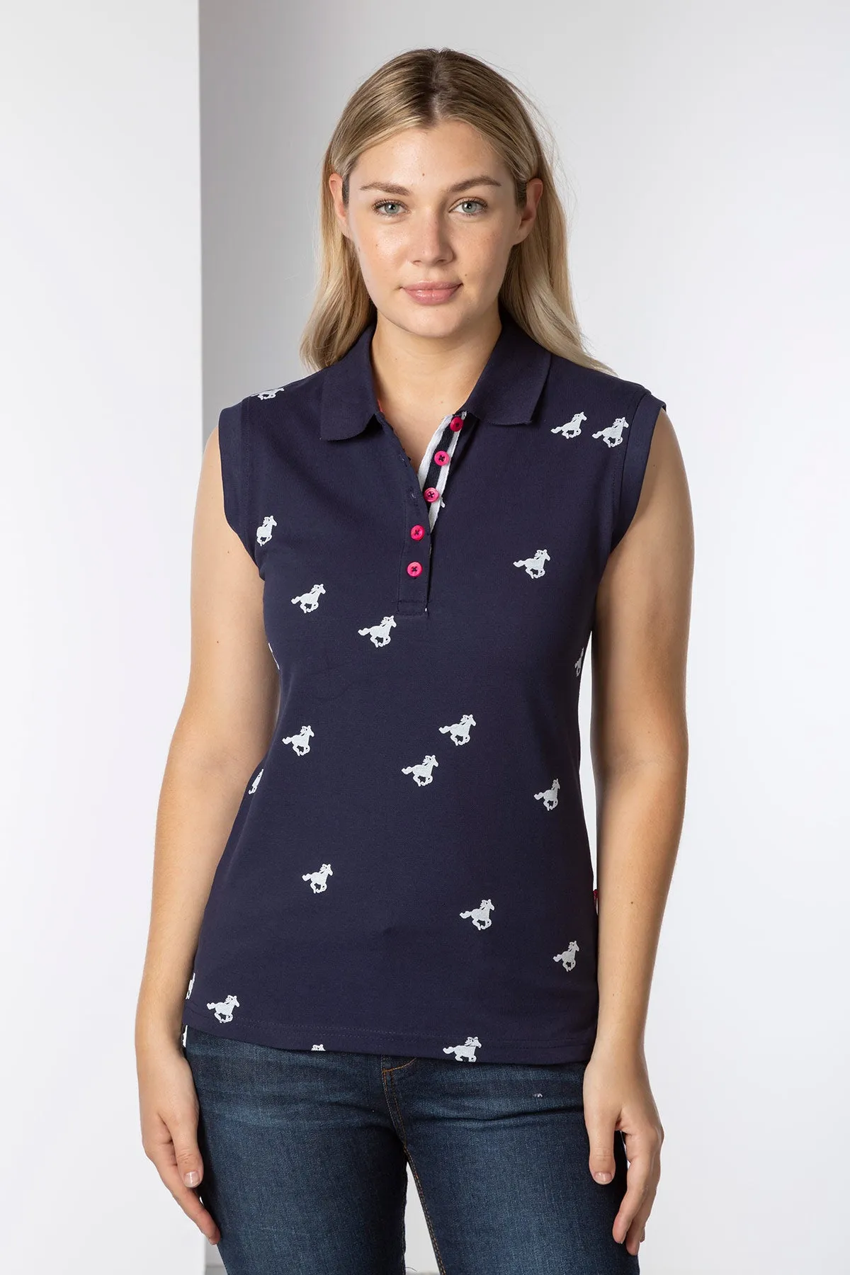 Ladies Sleeveless Polo Shirt